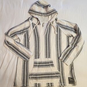 Striped Black and White Women's Hoodie